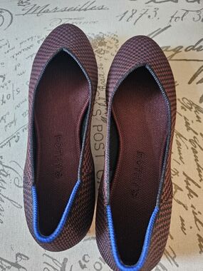 Rothy's Women's Burgundy Knit Ballet Flats